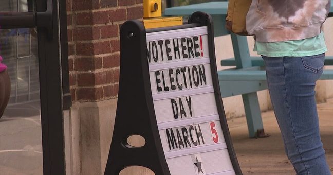 MARCH 5, 2024 - With Super Tuesday winding down, election officials said more than 20,000 voters had cast ballots across 80 Buncombe County precincts by 4 p.m. (Photo credit: WLOS staff)
